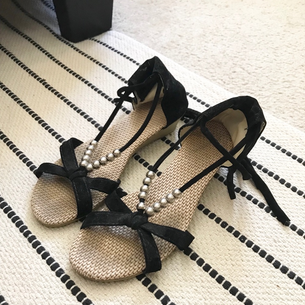 Black Strappy Sandals